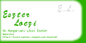 eszter loczi business card