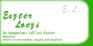 eszter loczi business card